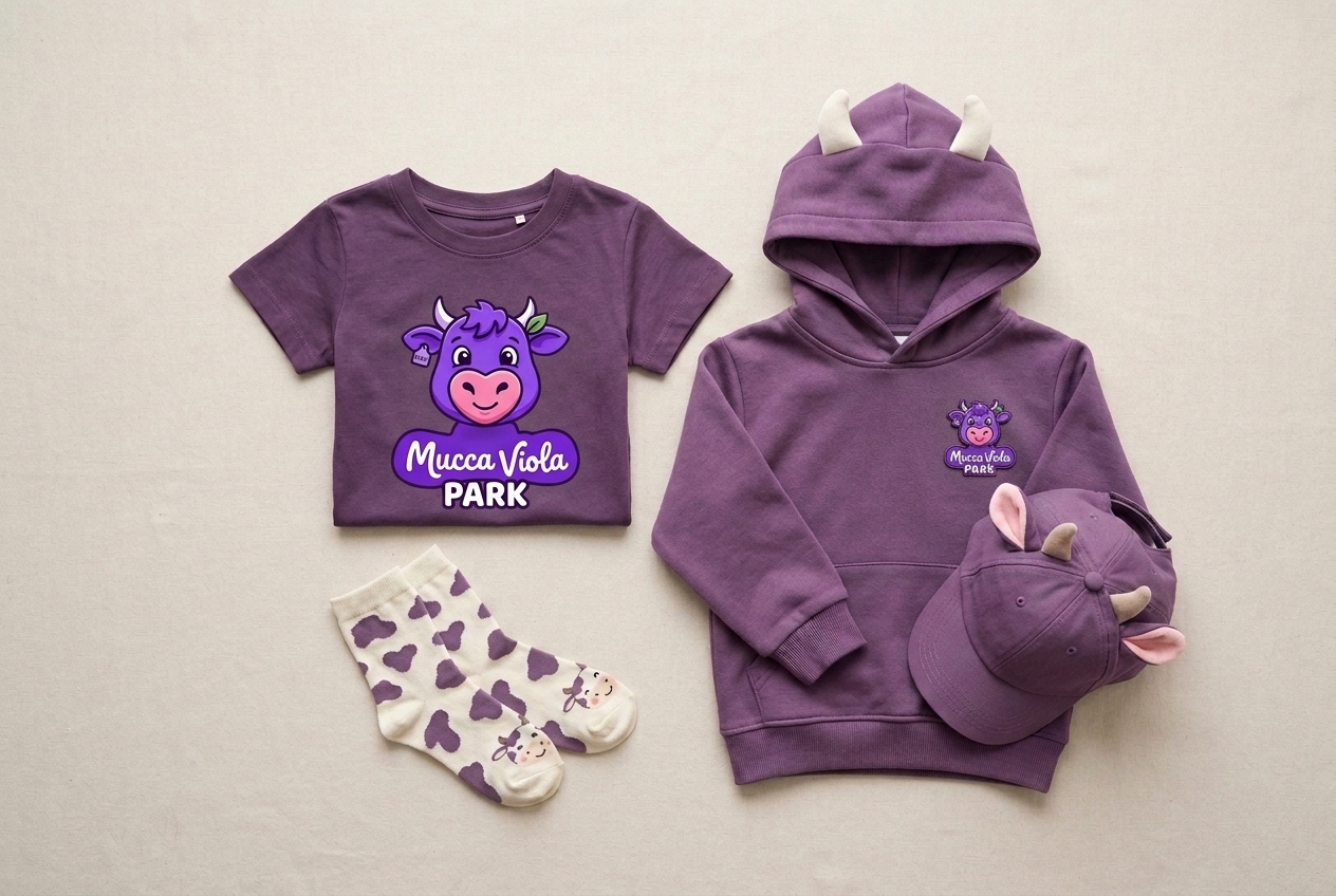 Mucca Viola Kids' Apparel Muuuccosamente Viola